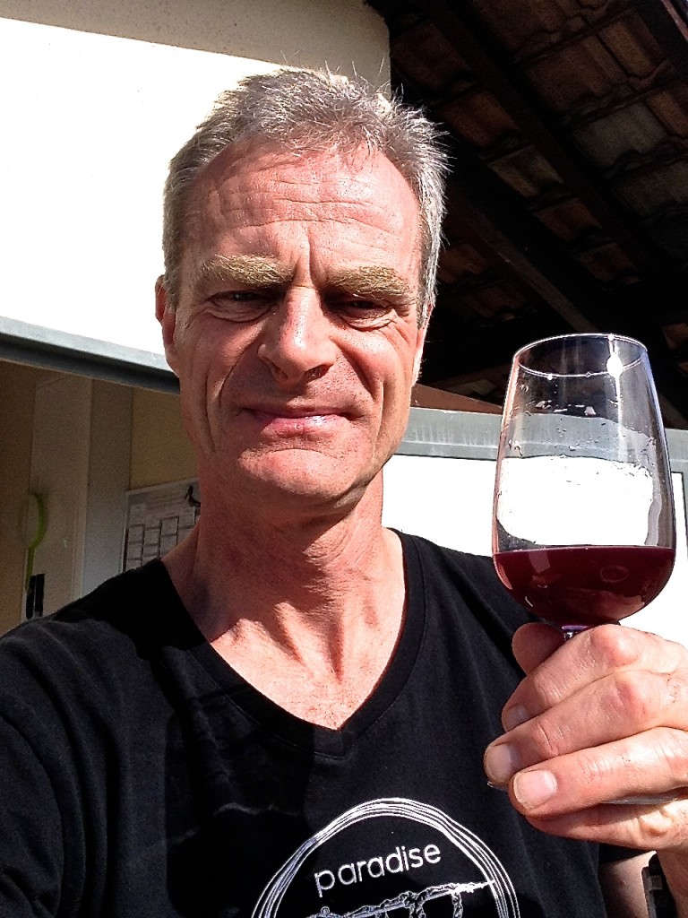 The boss is pleased with 2013 CabFranc! David Stannard, Owner Director Paradise Rescued.