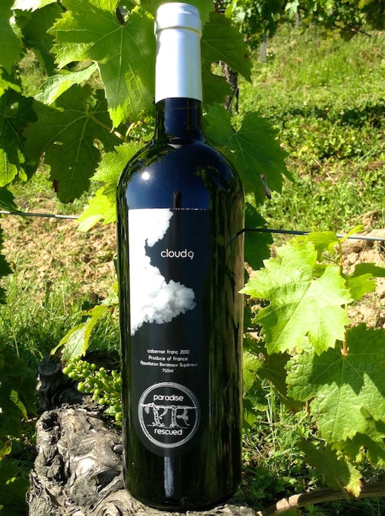 Paradise Rescued Cloud9  Bordeaux 100% varietal CabFranc is bottled with BTEC technical taint free corks