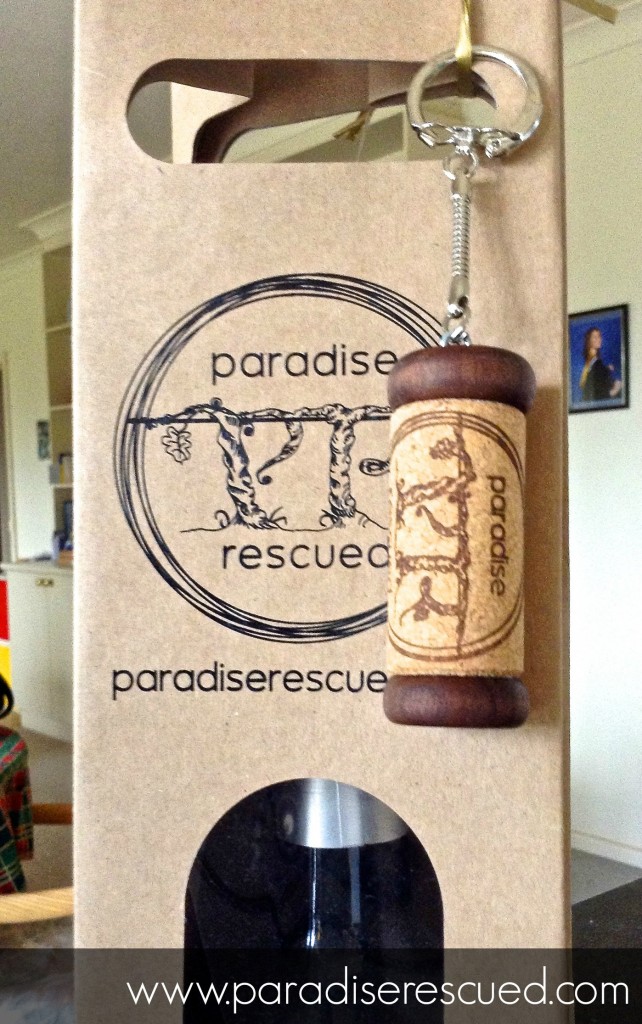 The Paradise Rescued logo adding that special touch