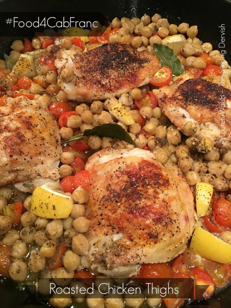 Roasted Chicken Thighs with Vegetables - #Food4CabFranc